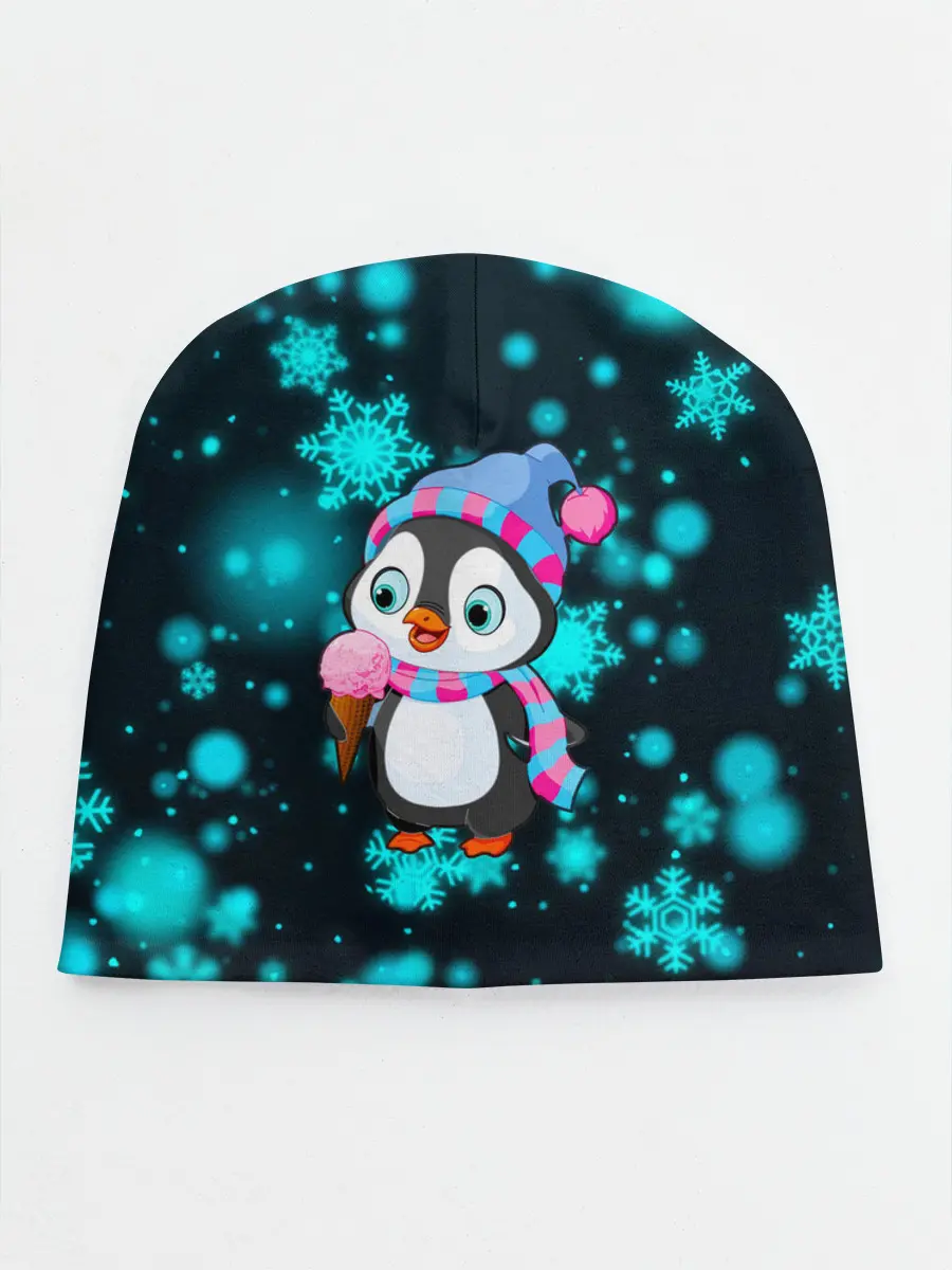 Детская шапка / Новогодний пингвин