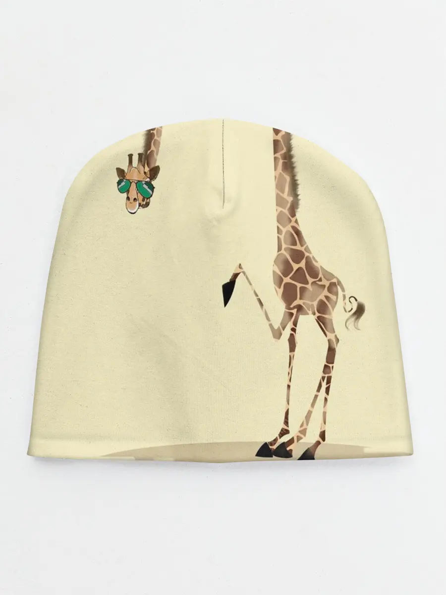 Детская шапка / жираф на шее