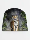 Детская шапка / ТИГР В ЛЕСУ