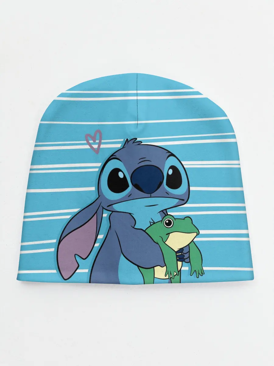 Детская шапка / Стич с лягушкой