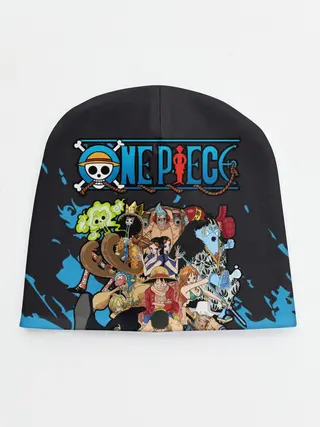 Детская шапка / One Piece синий всплеск