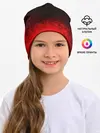 Детская шапка / КРАСНО-ЧЕРНЫЙ ГРАДИЕНТ