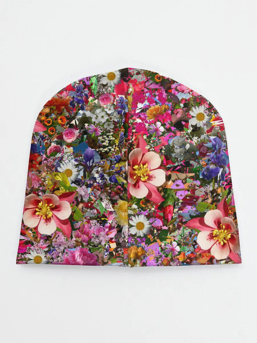 Детская шапка / Разные цветы