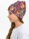 Детская шапка / Разные цветы