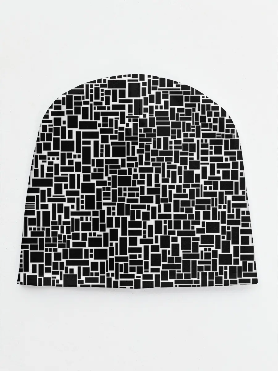 Детская шапка / Геометрия ЧБ.Black & white