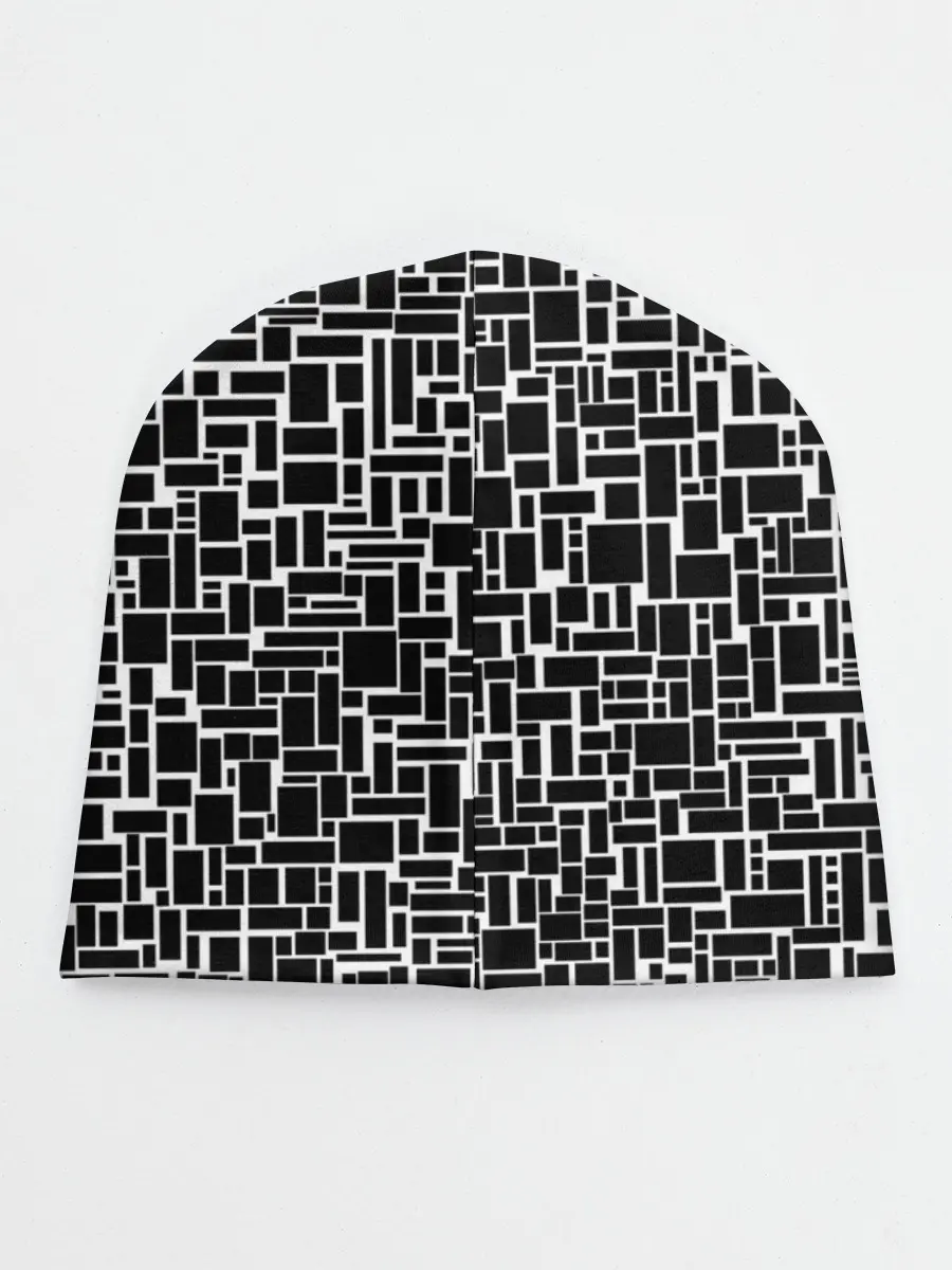 Детская шапка / Геометрия ЧБ.Black & white