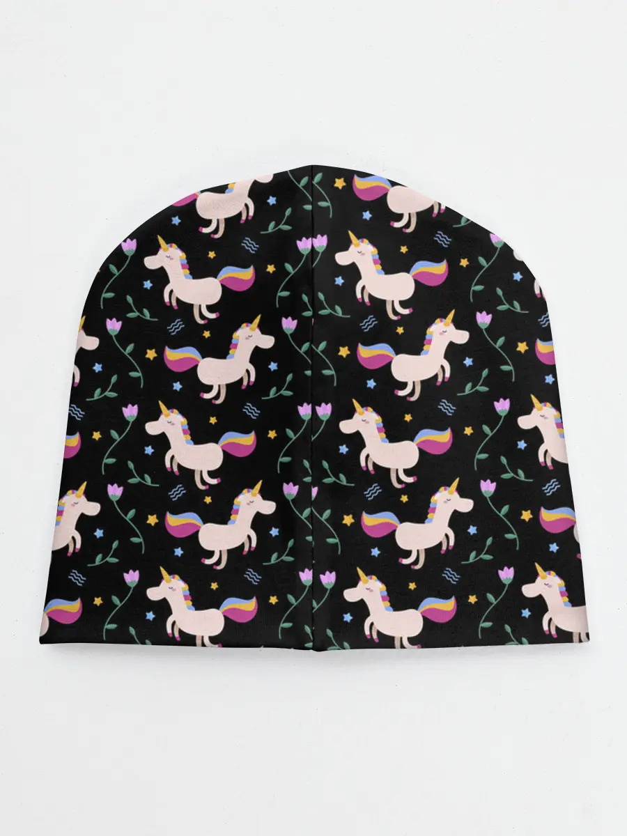 Детская шапка / Unicorns pattern