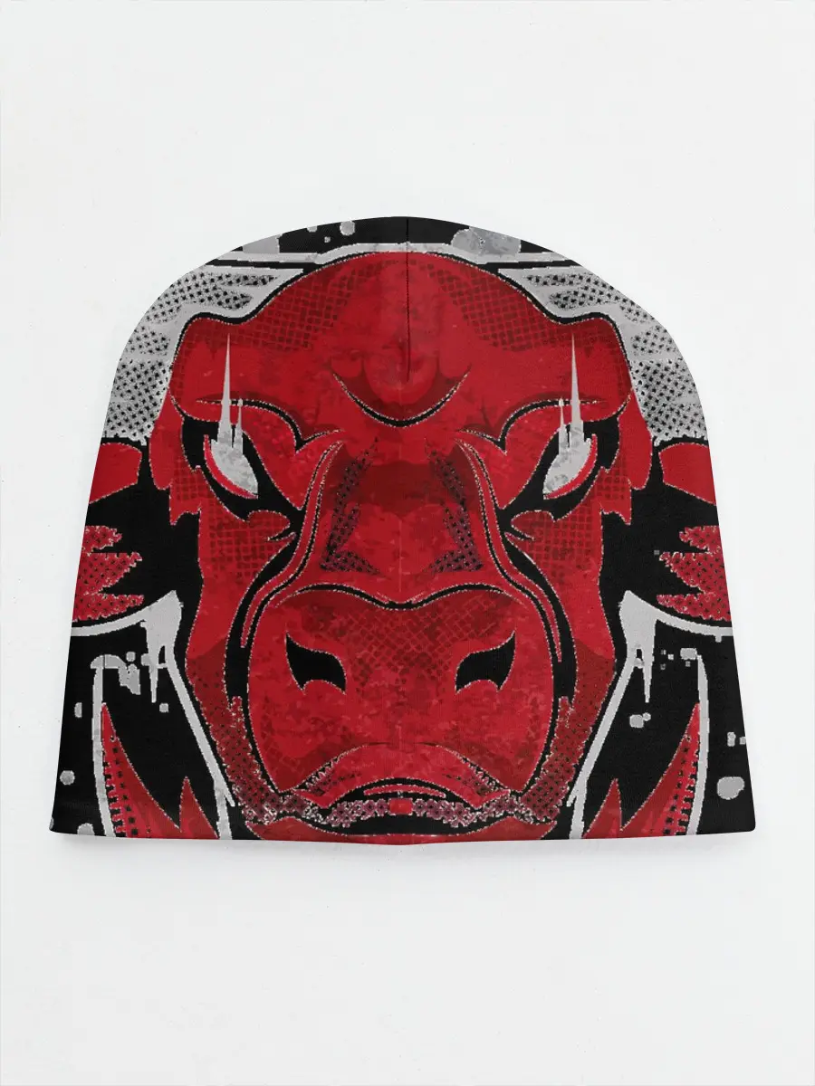 Детская шапка / Красный бык