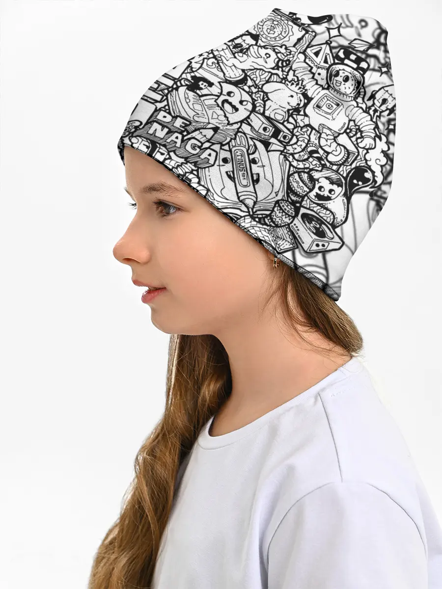 Детская шапка / Doodle граффити