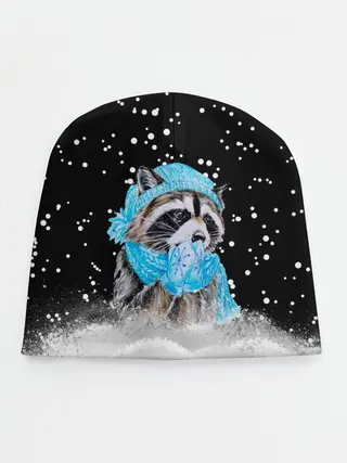 Детская шапка / Енот