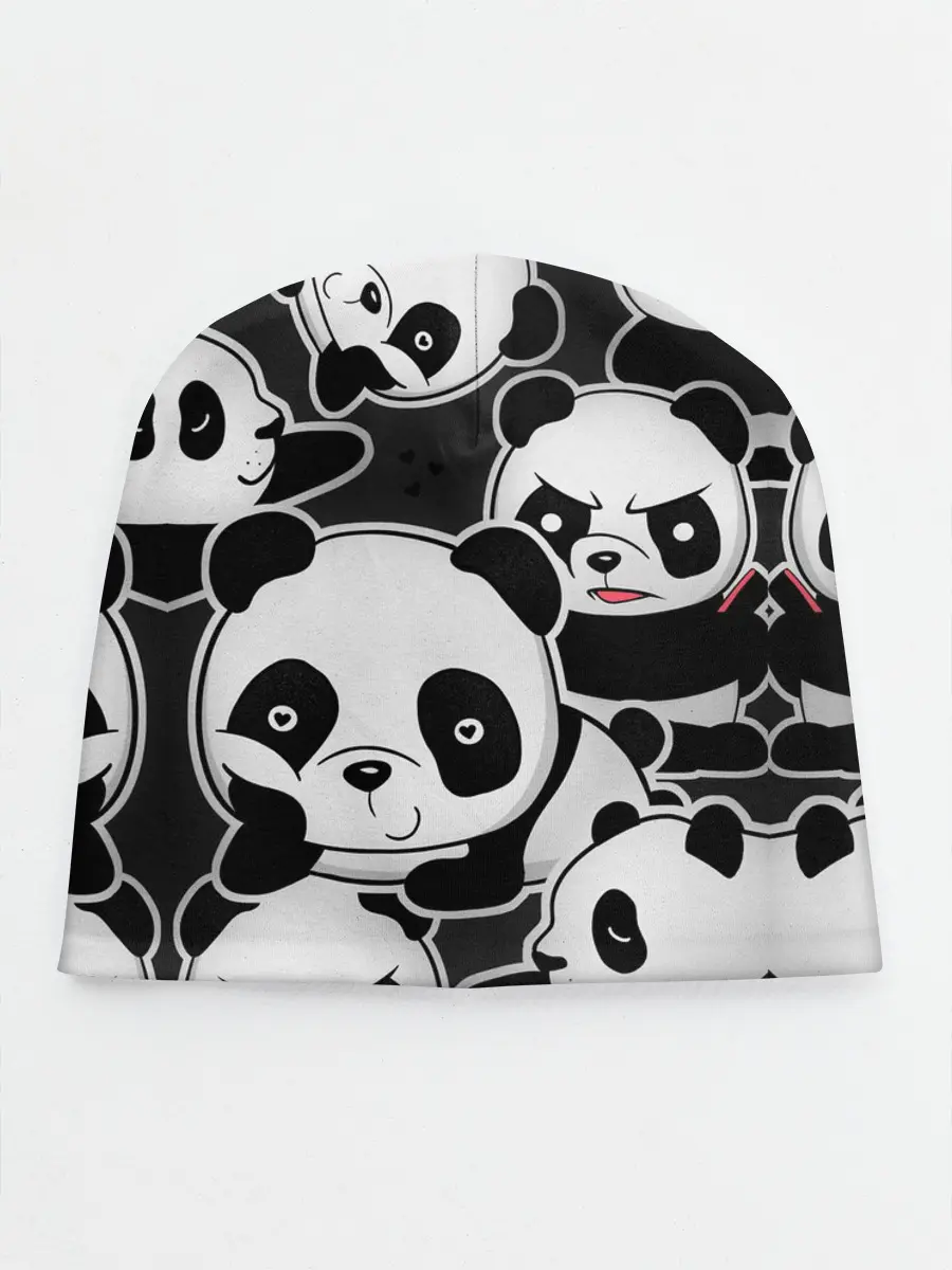 Детская шапка / Смешные панды
