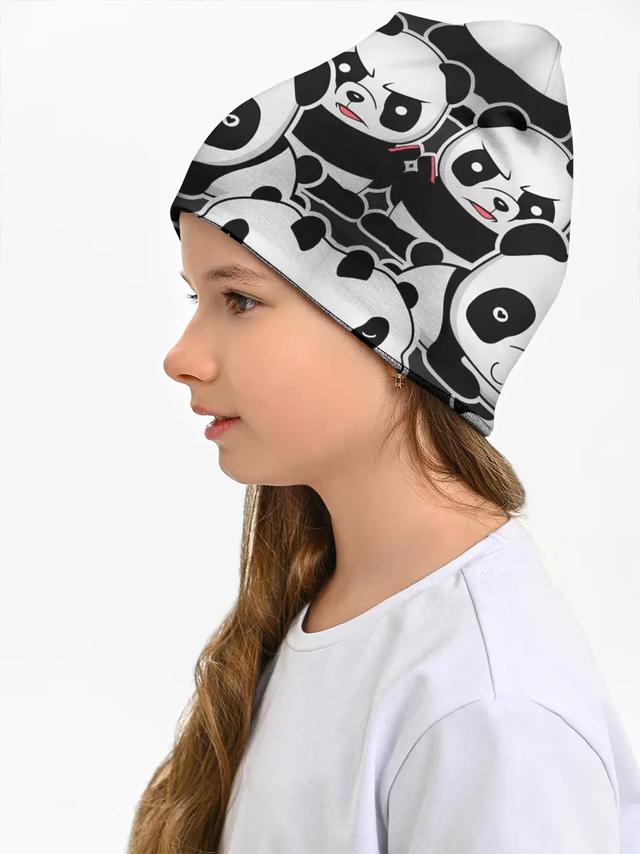 Детская шапка / Смешные панды