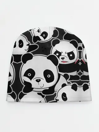 Детская шапка / Смешные панды