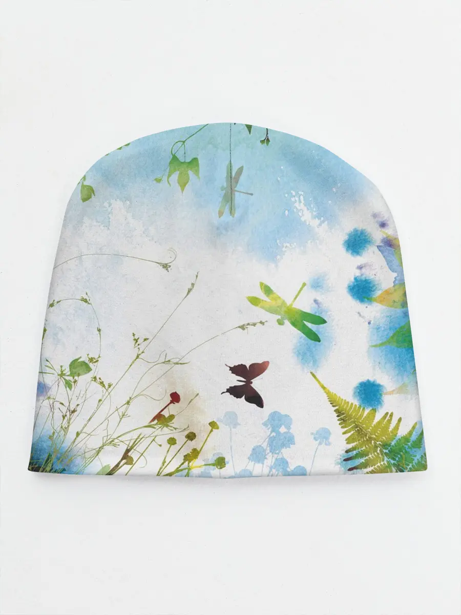 Детская шапка / Summer акварель