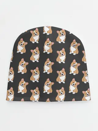 Детская шапка / Корги малыши