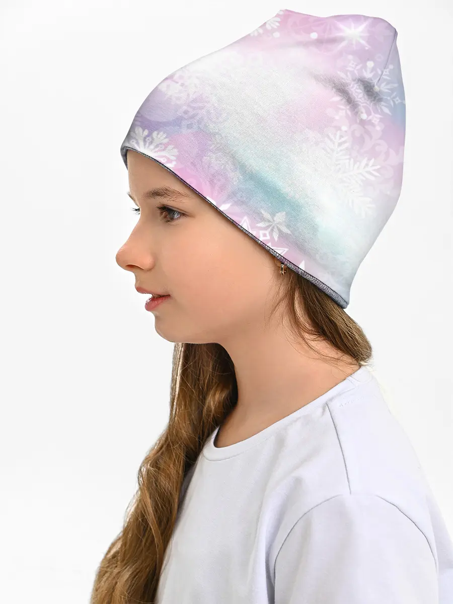 Детская шапка / снежинки