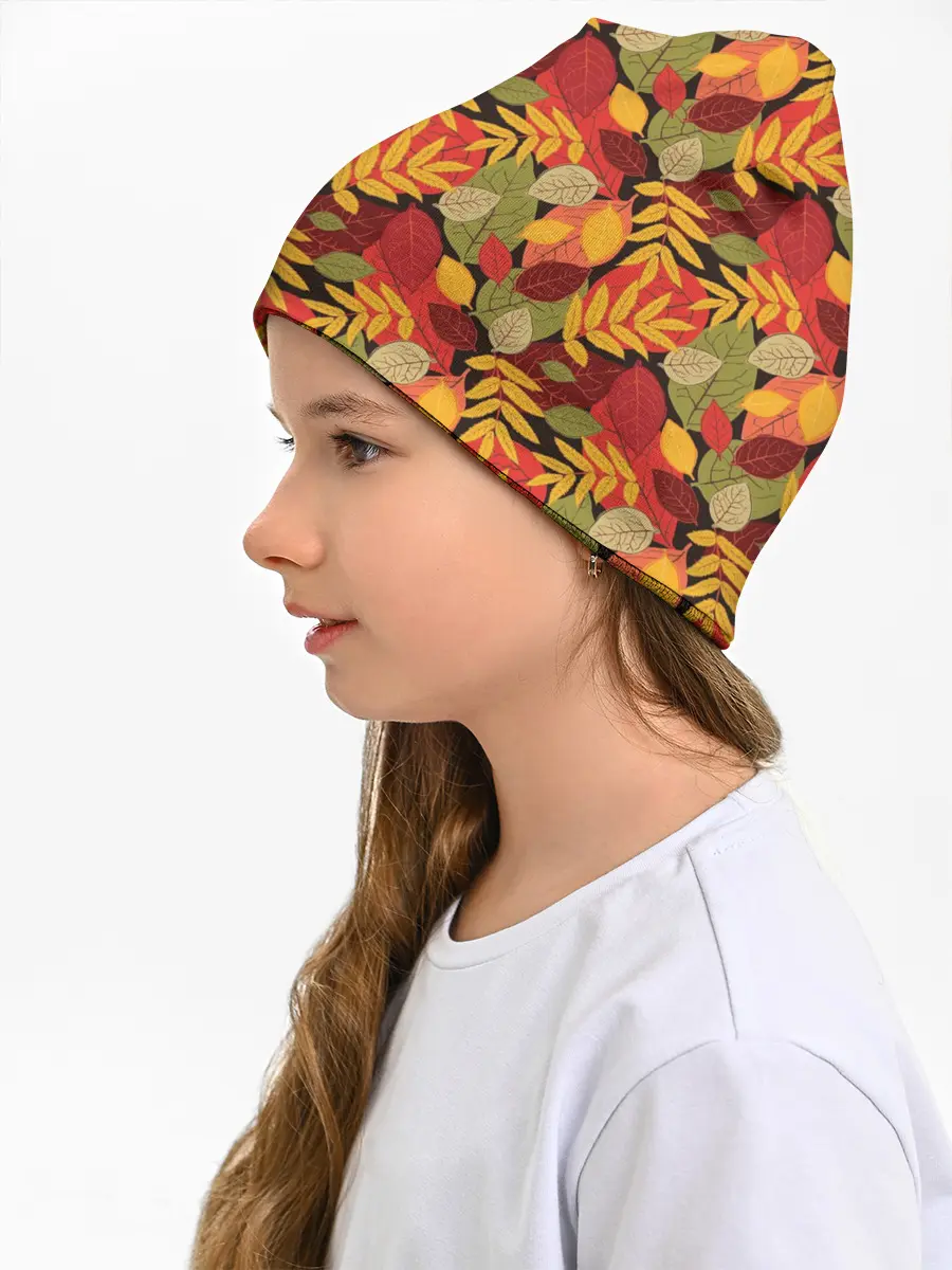 Детская шапка / Осенние листья