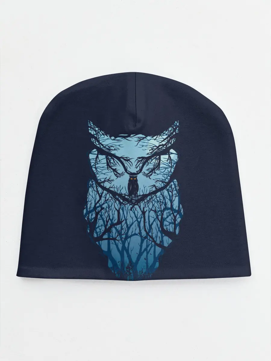 Детская шапка / Сова в деревьях