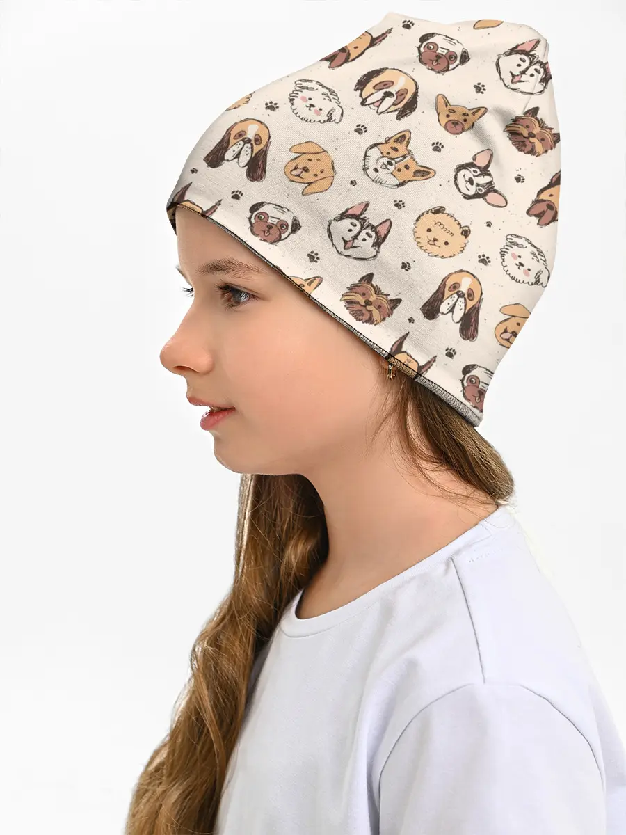 Детская шапка / Хипстерские собачки