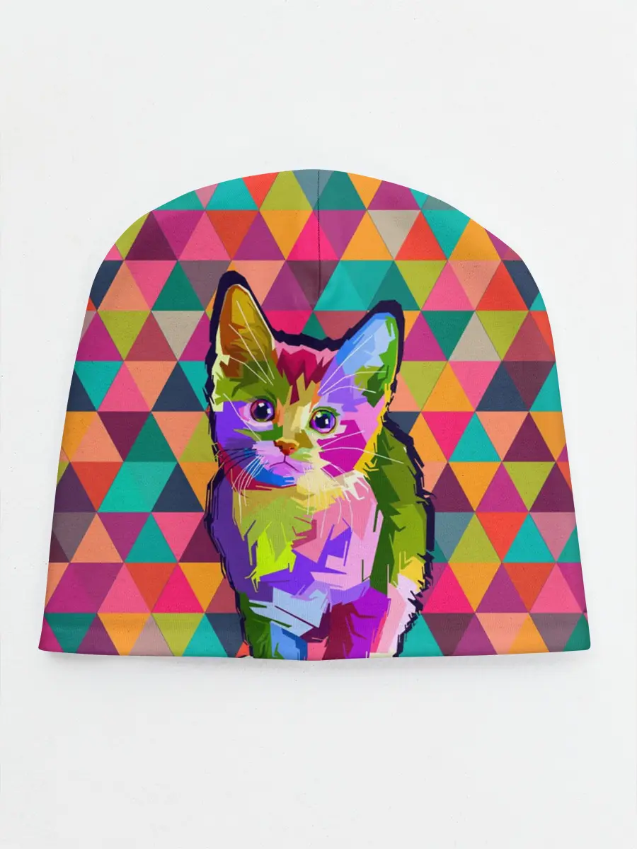 Детская шапка / Котик