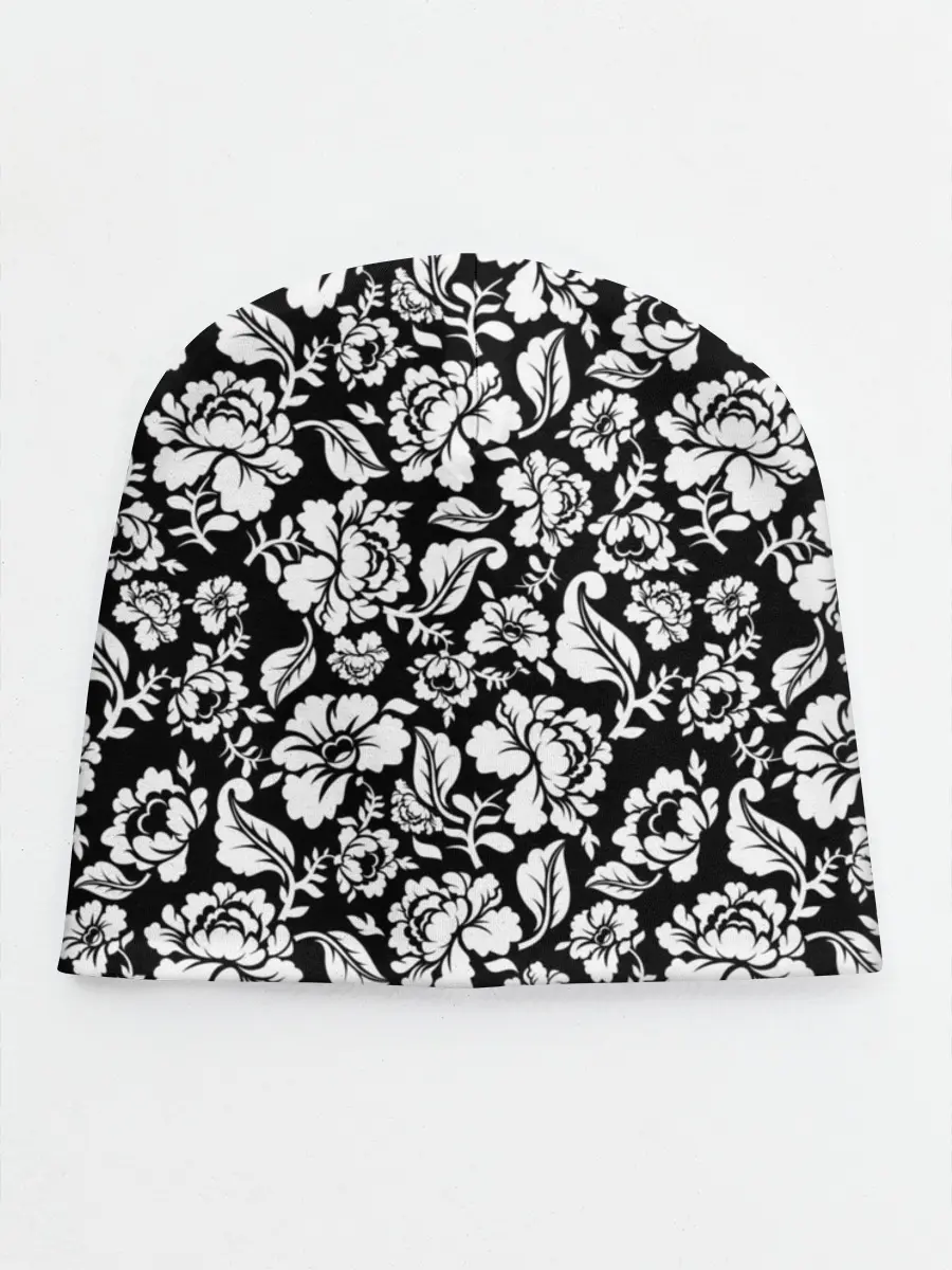 Детская шапка / White flowers