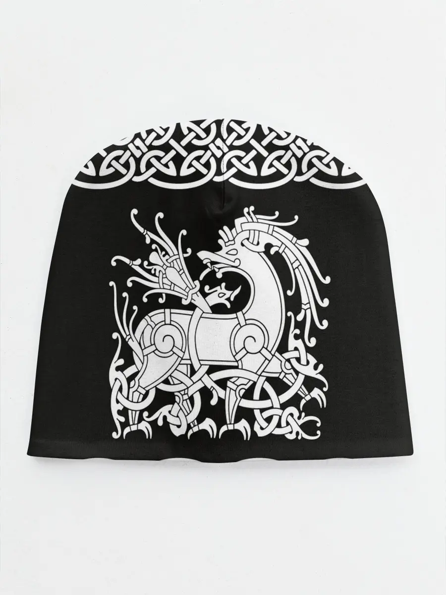 Детская шапка / Рингерике олень белый 3D