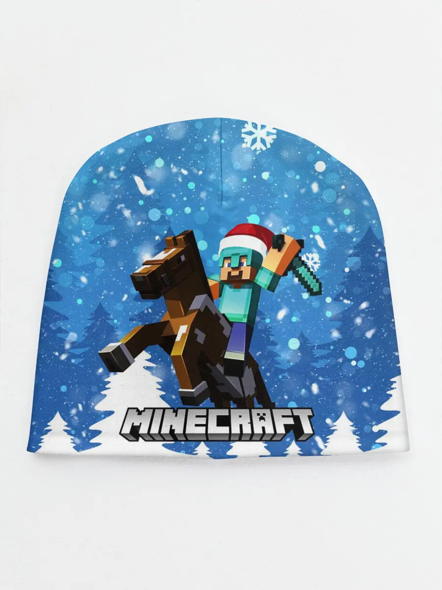 Детская шапка / Новогодний Манкрафт на коне