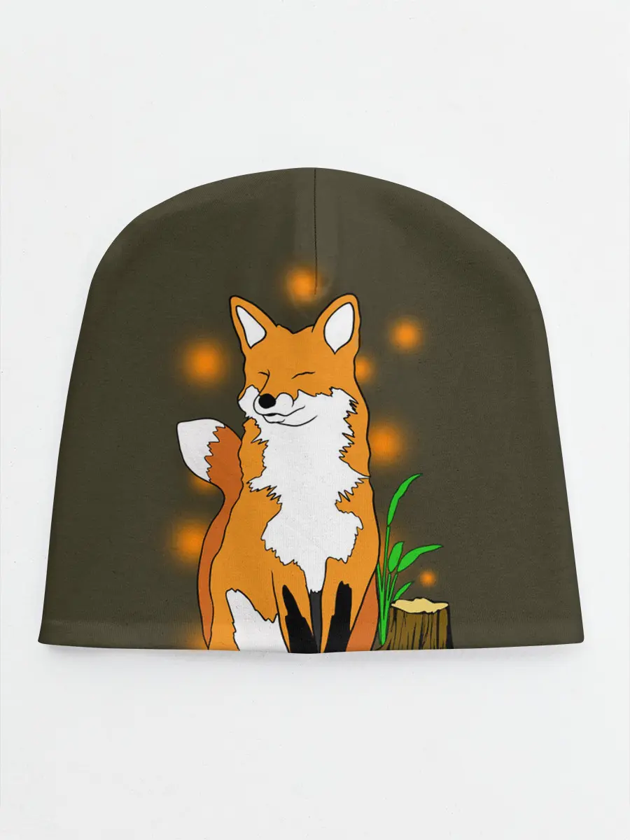 Детская шапка / Лиса в лесу