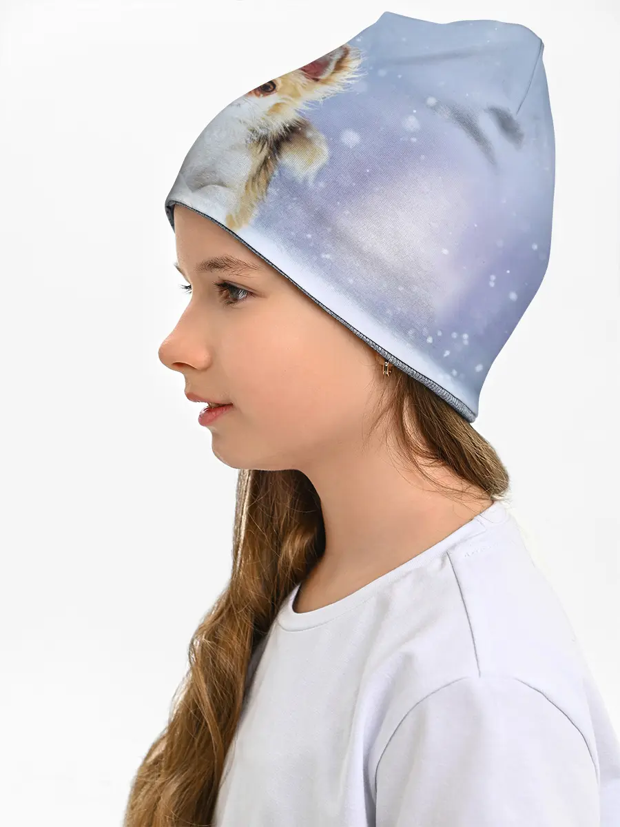 Детская шапка / Чихуахуа в снегу