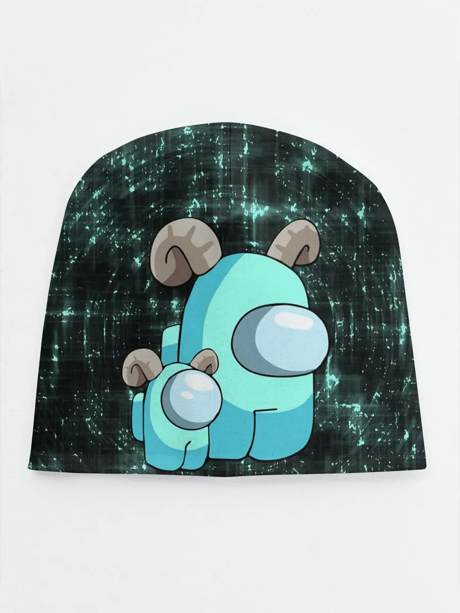 Детская шапка / AMONG US - С РОЖКАМИ