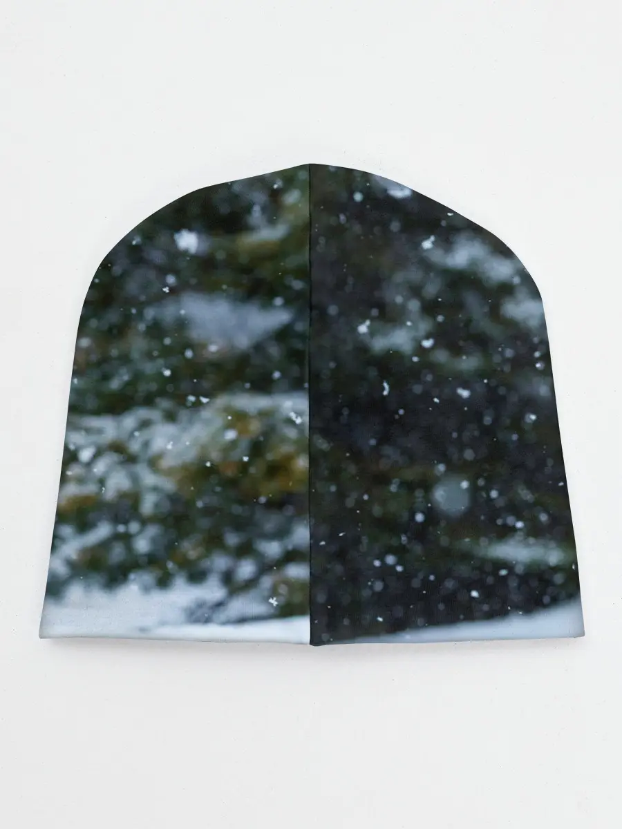 Детская шапка / Лиса в зимнем лесу