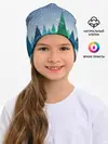Детская шапка / Снежинки в лесу