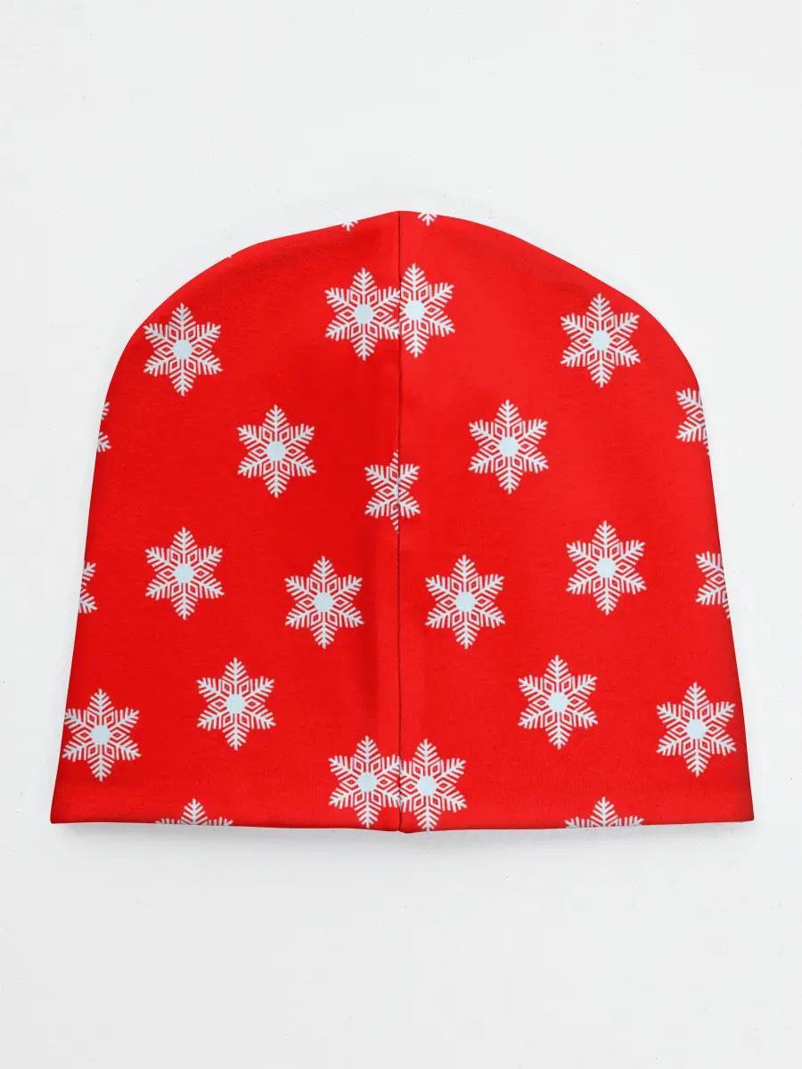 Детская шапка / Оленёнок в снежинках