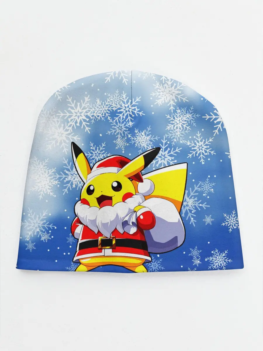 Детская шапка / НОВОГОДНИЙ ПИКАЧУ