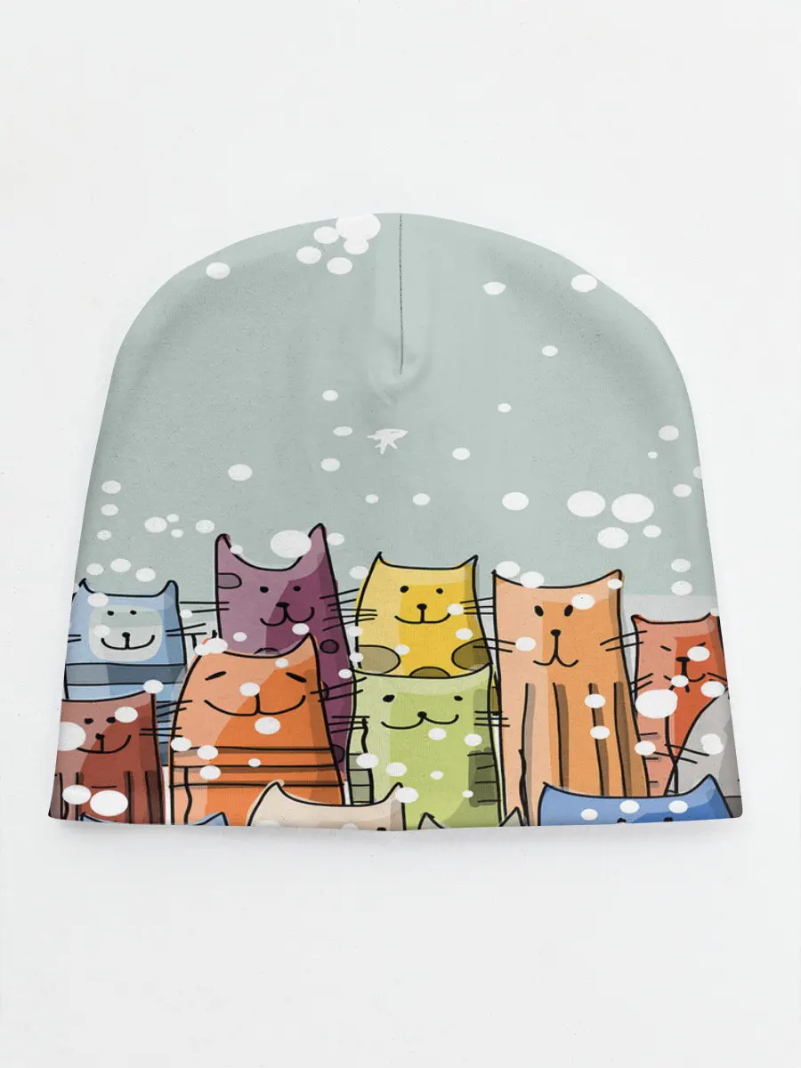 Детская шапка / Котики