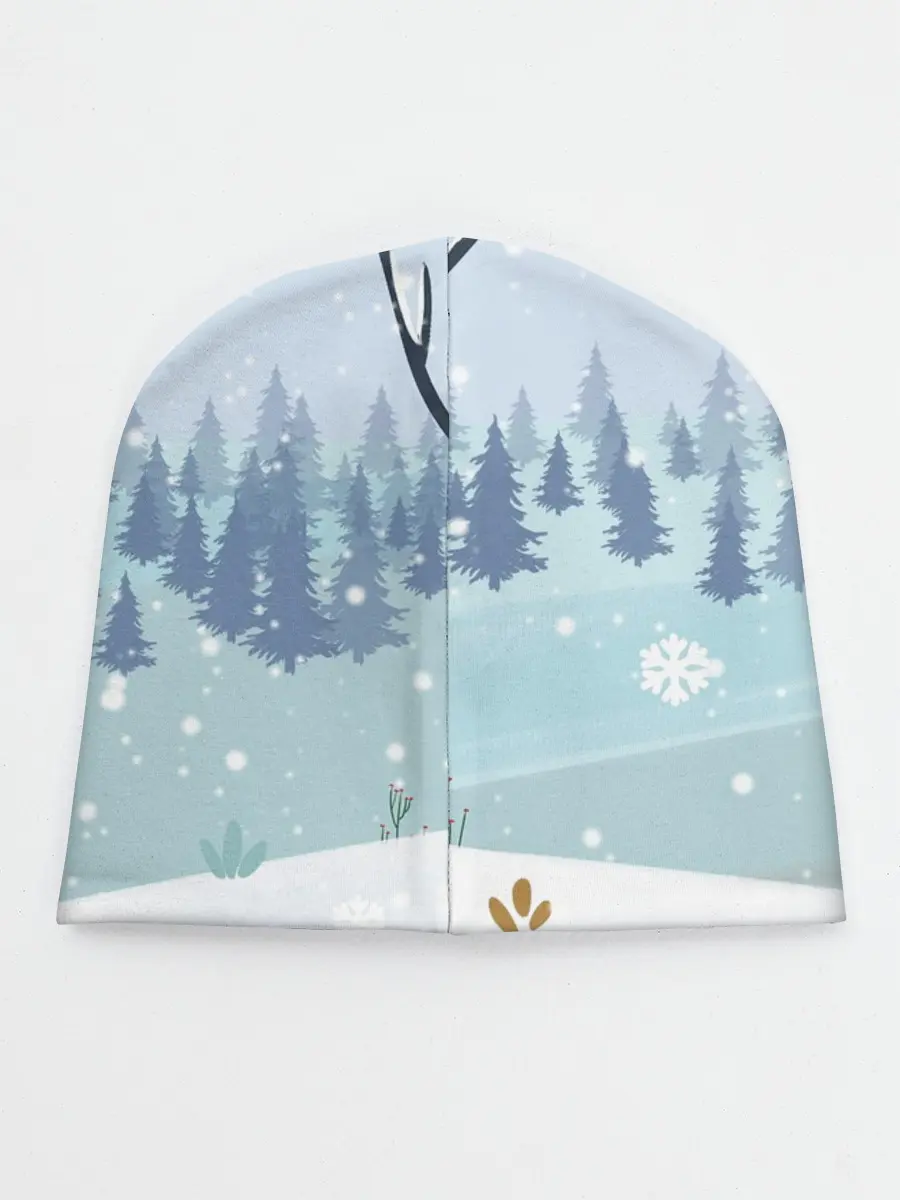 Детская шапка / Олень с кружкой