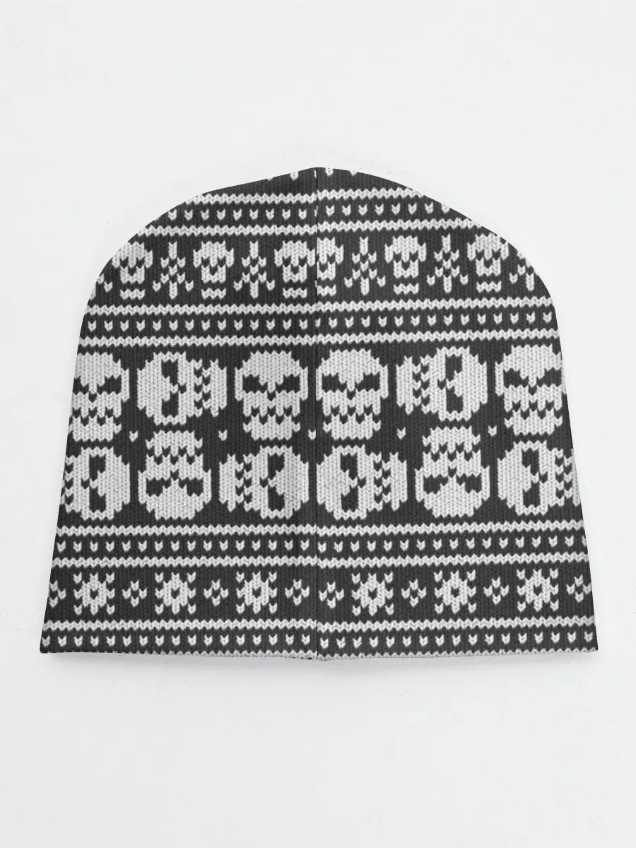 Детская шапка / Свитер с черепами