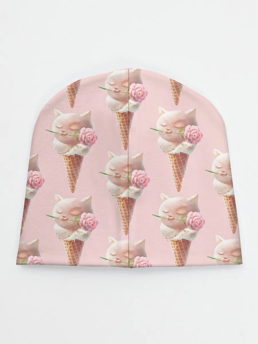 Детская шапка / Мороженное | Кошечки