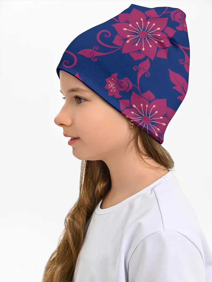 Детская шапка / Цветы