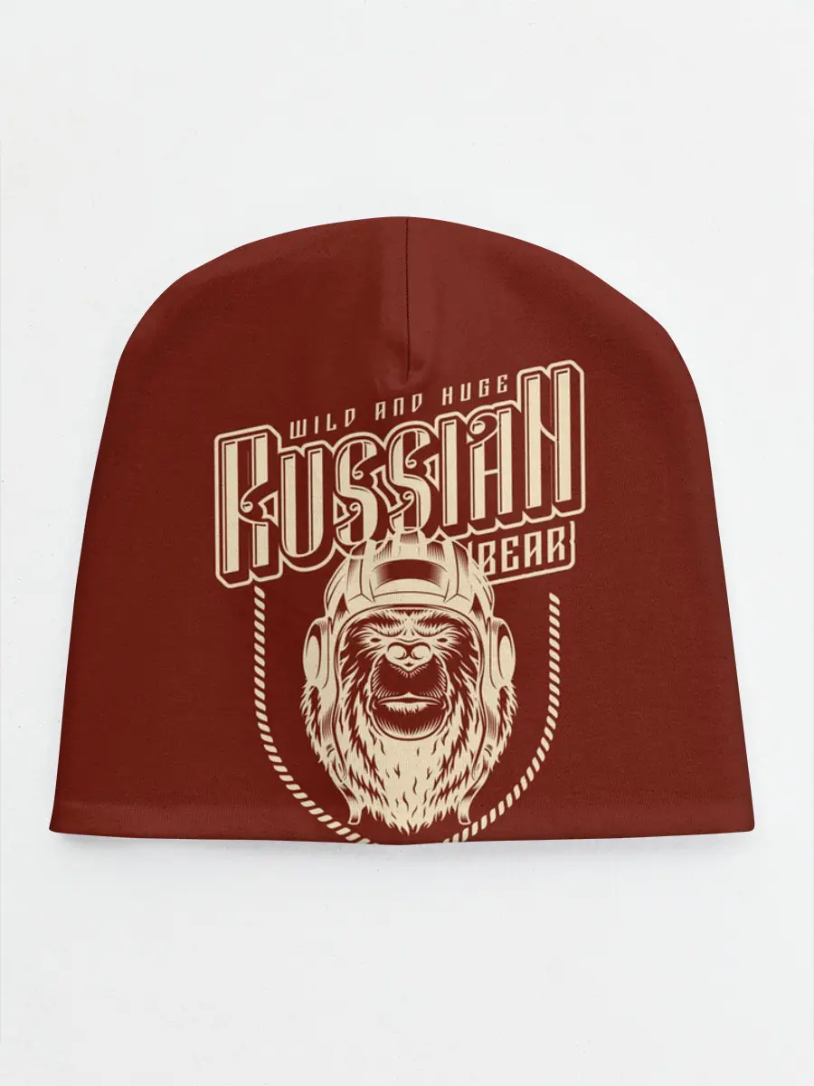 Детская шапка / Русский медведь танкист