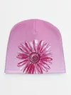 Детская шапка / розовая ромашка