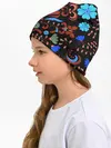 Детская шапка / РОСПИСЬ ЦВЕТАМИ