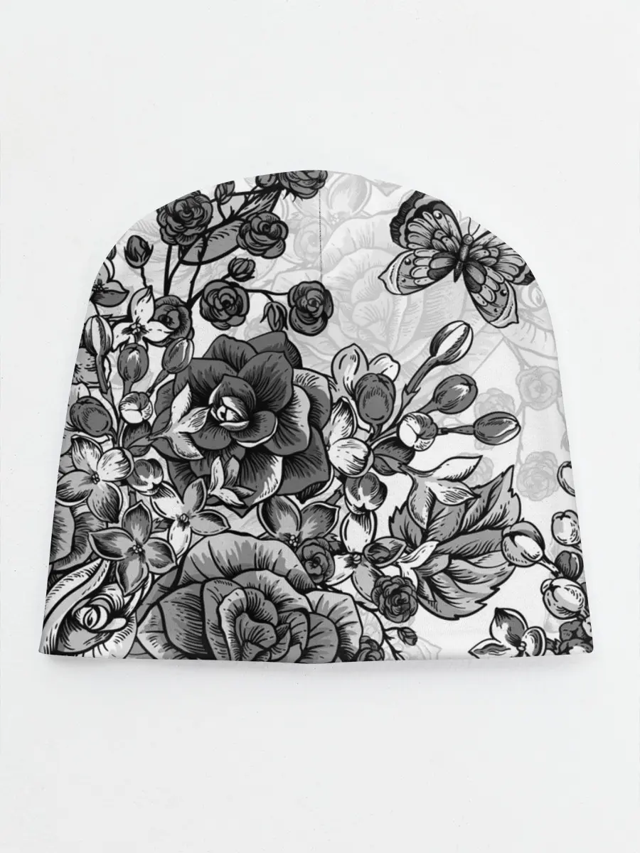 Детская шапка / РОЗЫ | ROSES | БАБОЧКИ