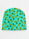 Детская шапка / Ананасы аква