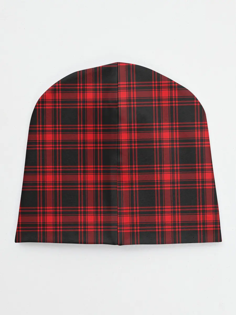 Детская шапка / Красная клетка