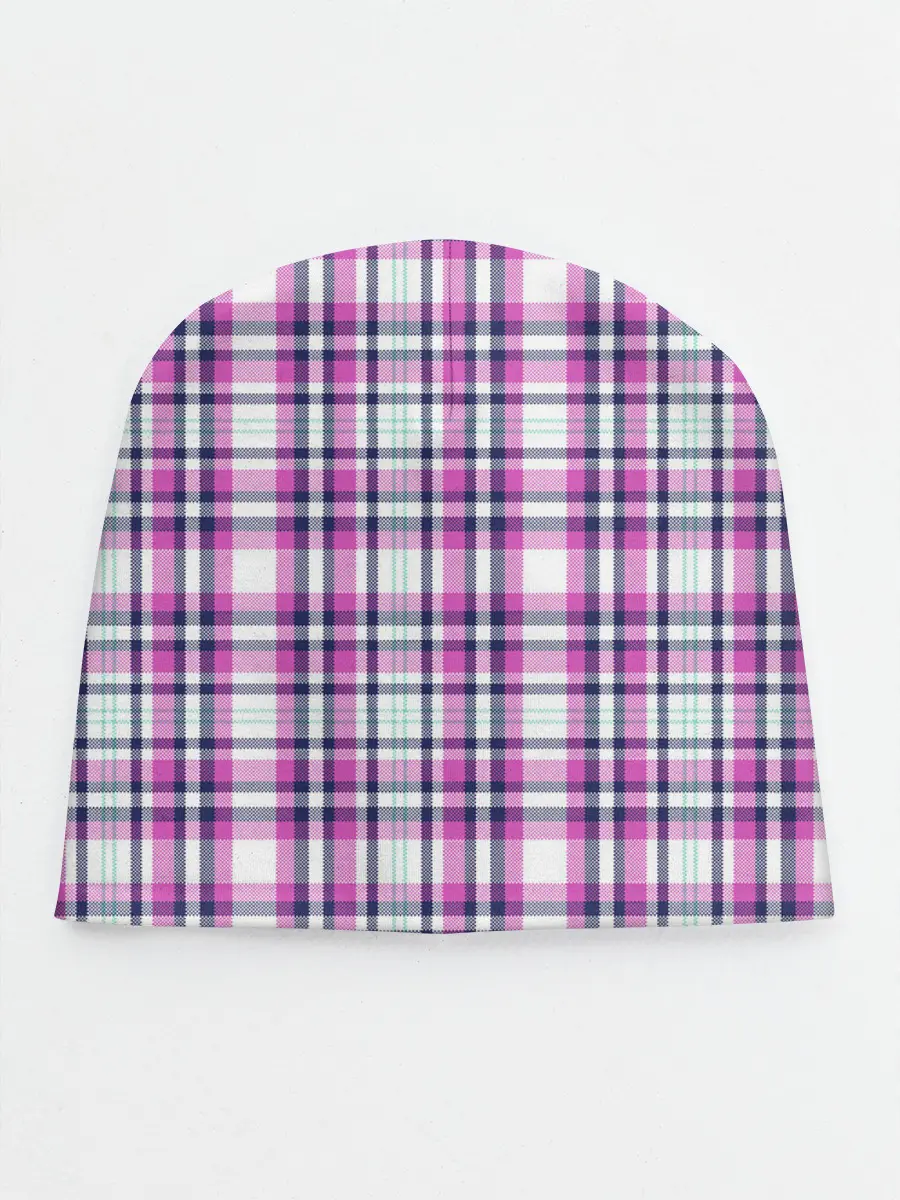 Детская шапка / Текстура в клетку