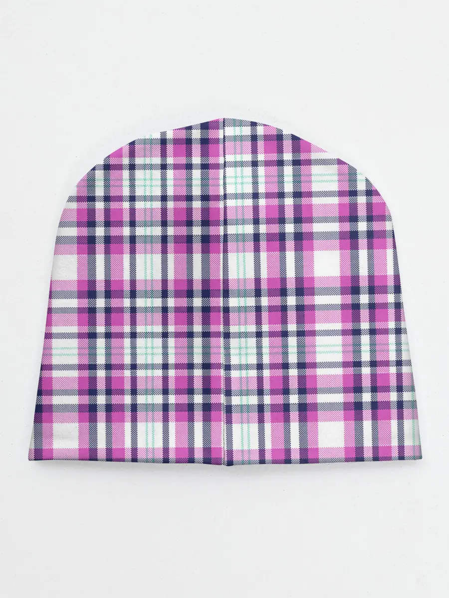 Детская шапка / Текстура в клетку