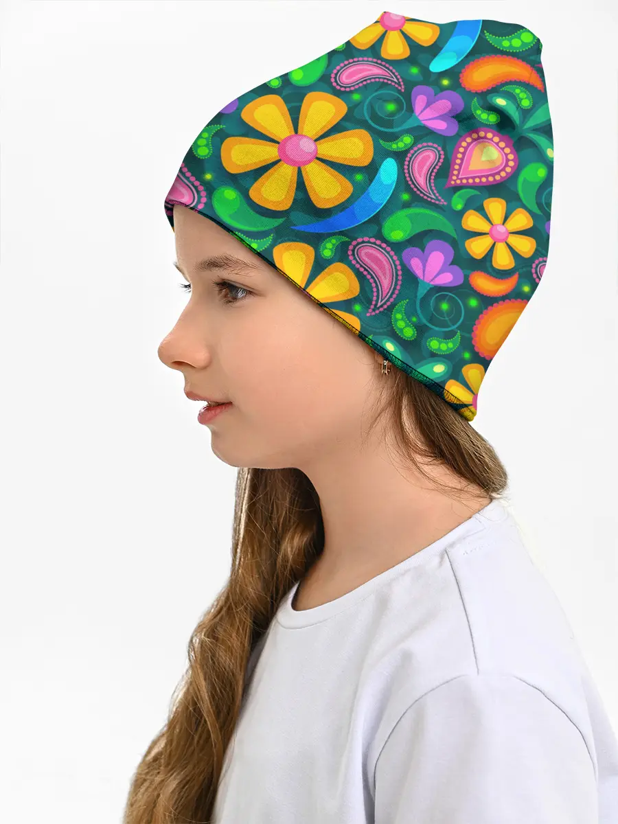 Детская шапка / ЯРКИЕ ЦВЕТЫ