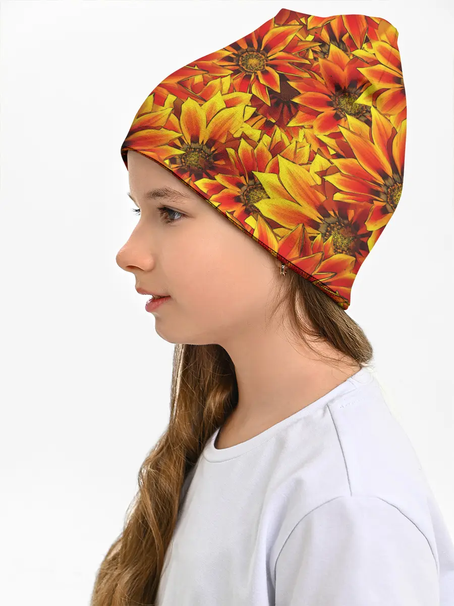 Детская шапка / ЦВЕТОЧНЫЙ ОРНАМЕНТ