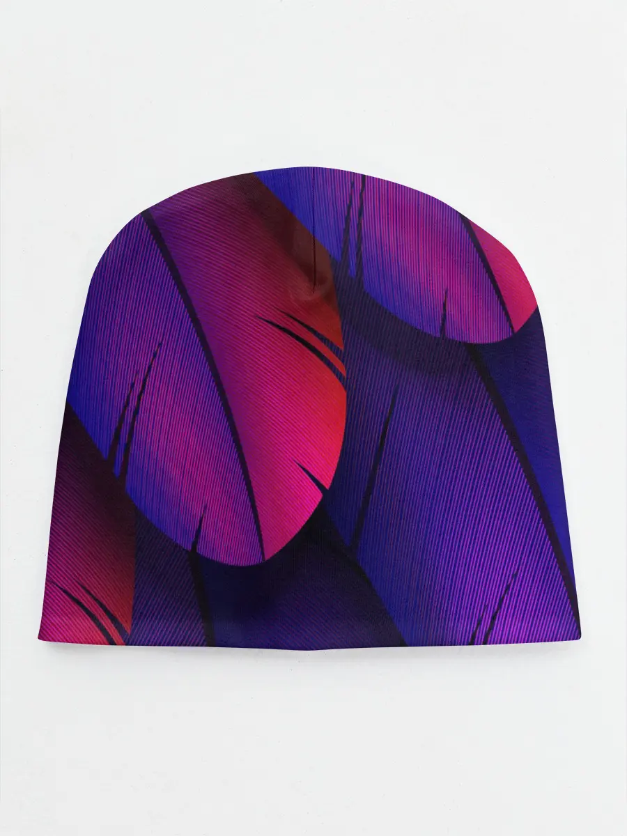 Детская шапка / Фиолетовые Перья